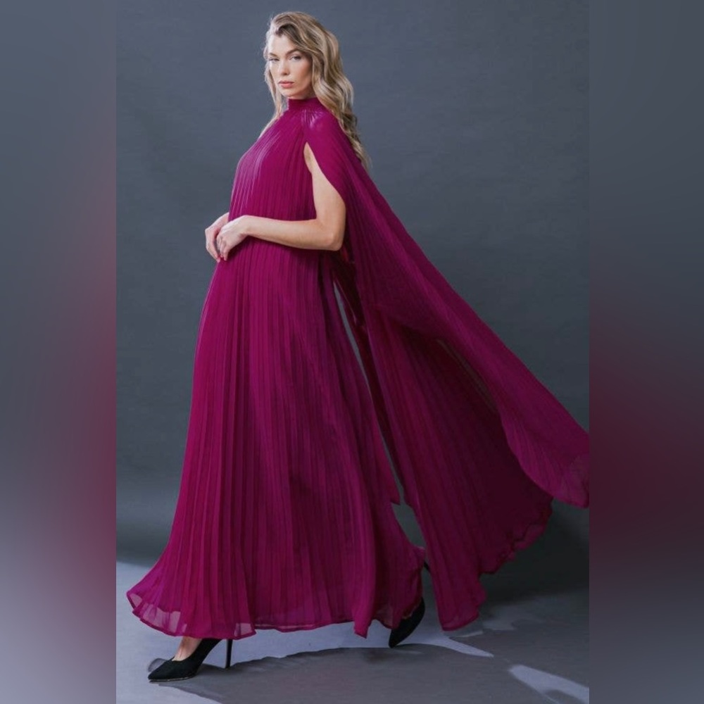 Elle Purple Woven Maxi Dress - Picture 3 of 7
